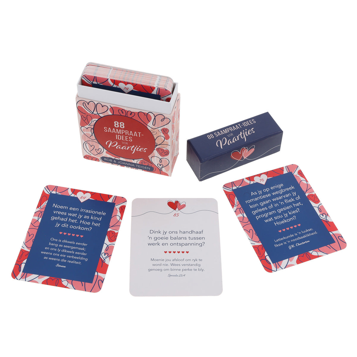 88 Saampraat-Idees vir Paartjies Afrikaans Boxed Cards