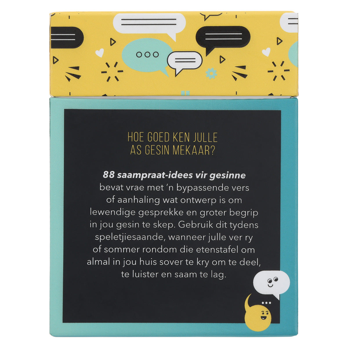 88 Saampraat-Idees vir Gesinne Afrikaans Boxed Cards