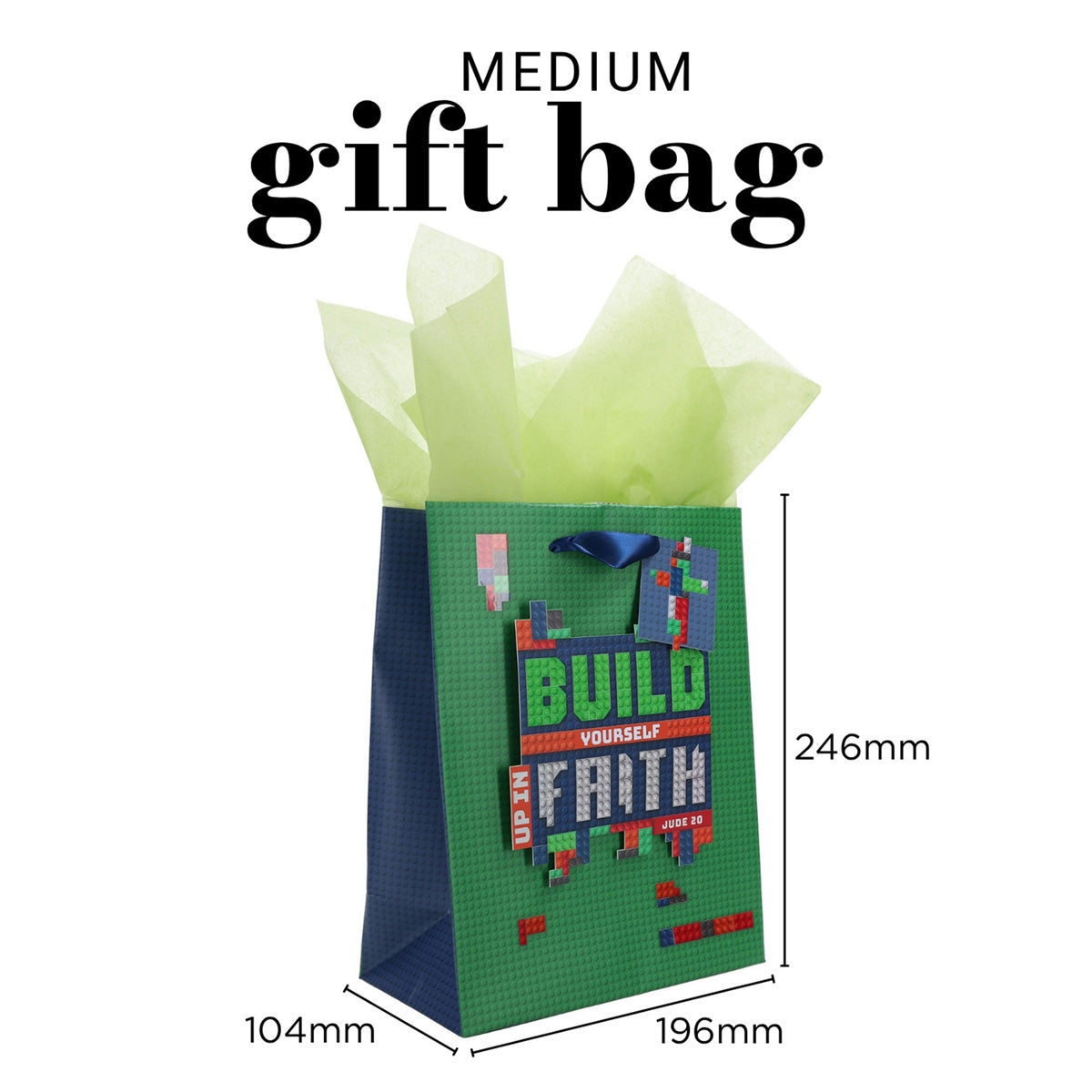 Build Yourself up in Faith Medium Gift Bag with Gift Tag