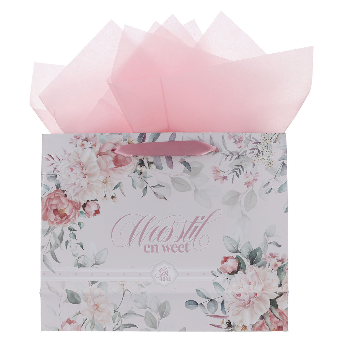 Wees Stil en Weet Afrikaans Landscape Gift Bag with Gift Tag