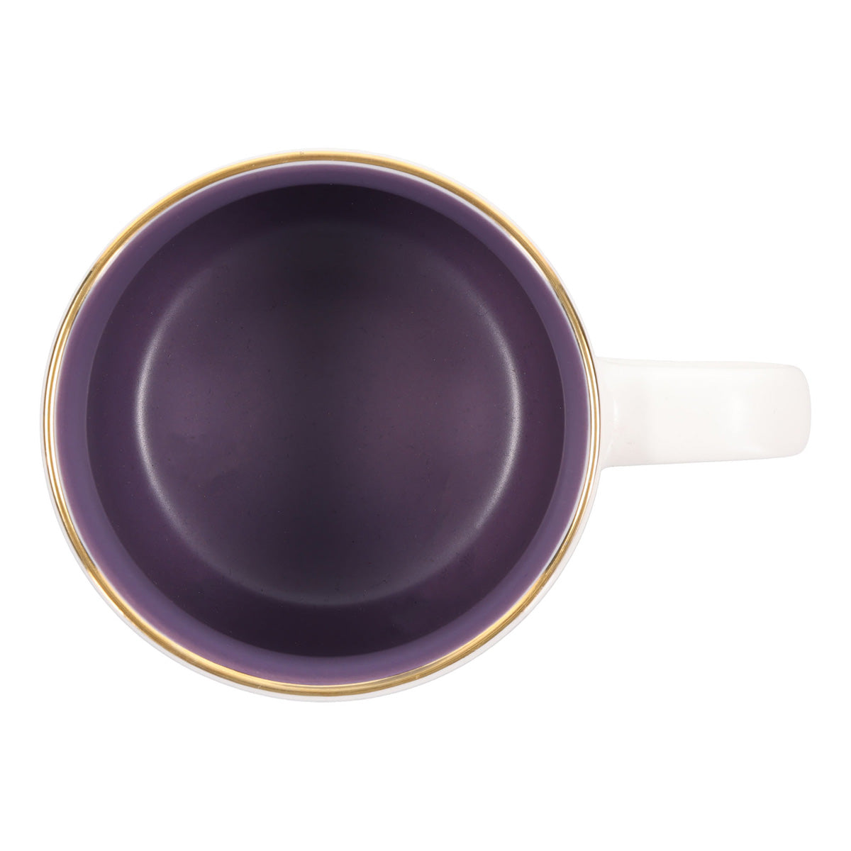 May the God of Hope Fill You with All Joy and Peace Ceramic Mug with Purple Interior