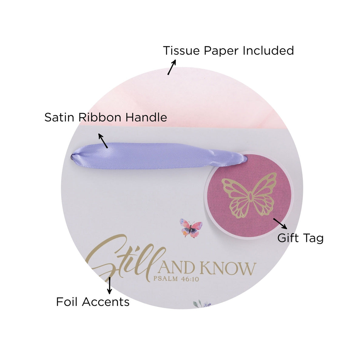 Be Still and Know Landscape Gift Bag with Gift Tag