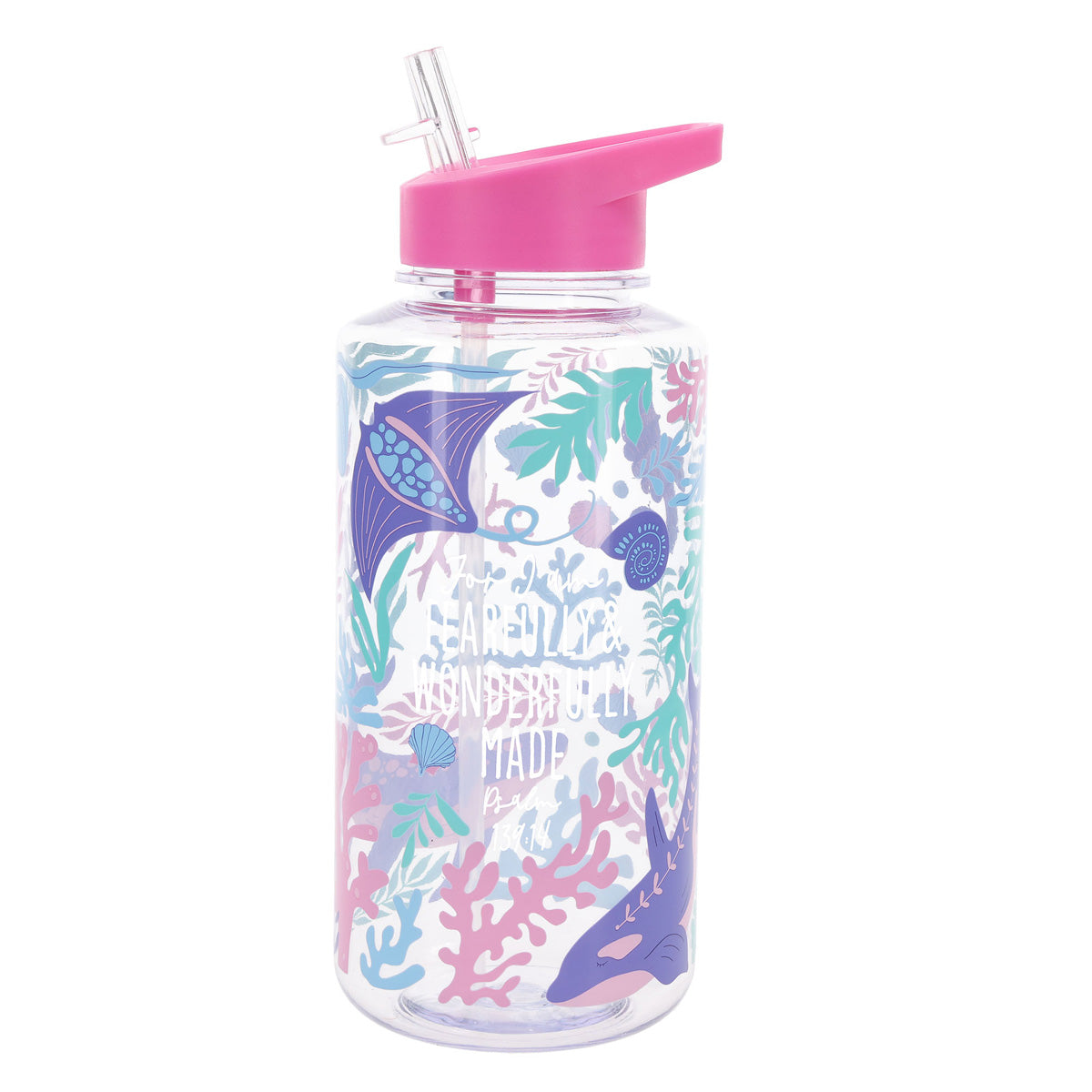For I Am Fearfully and Wonderfully Made Plastic Water Bottle