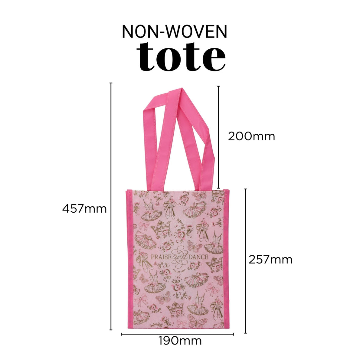 Praise and Dance Non-Woven Tote Bag