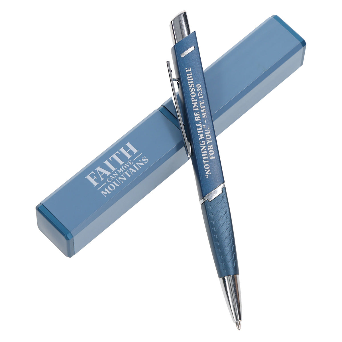 Faith Can Move Mountains Pen and Case Gift Set