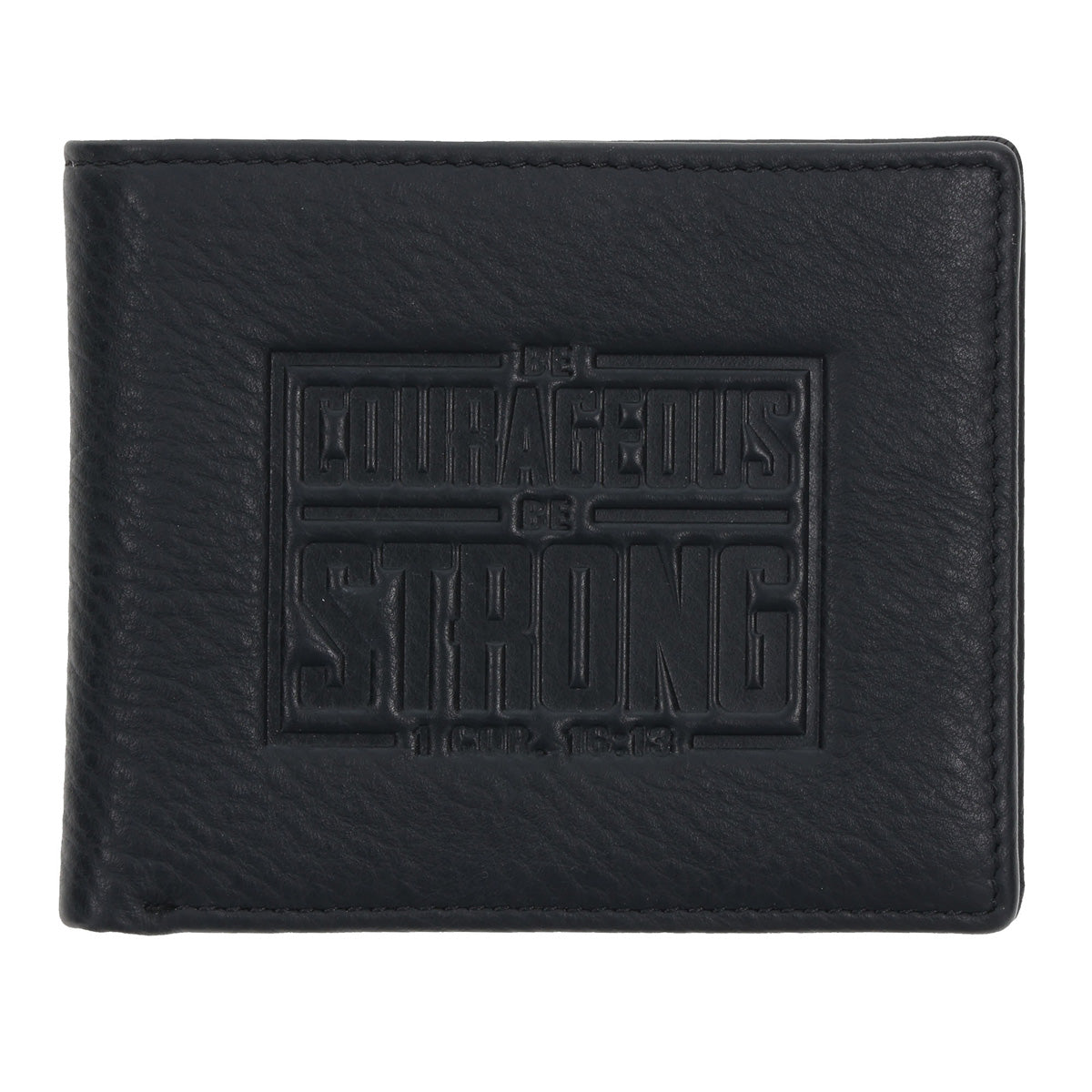 Be Courageous Be Strong Genuine Leather Wallet