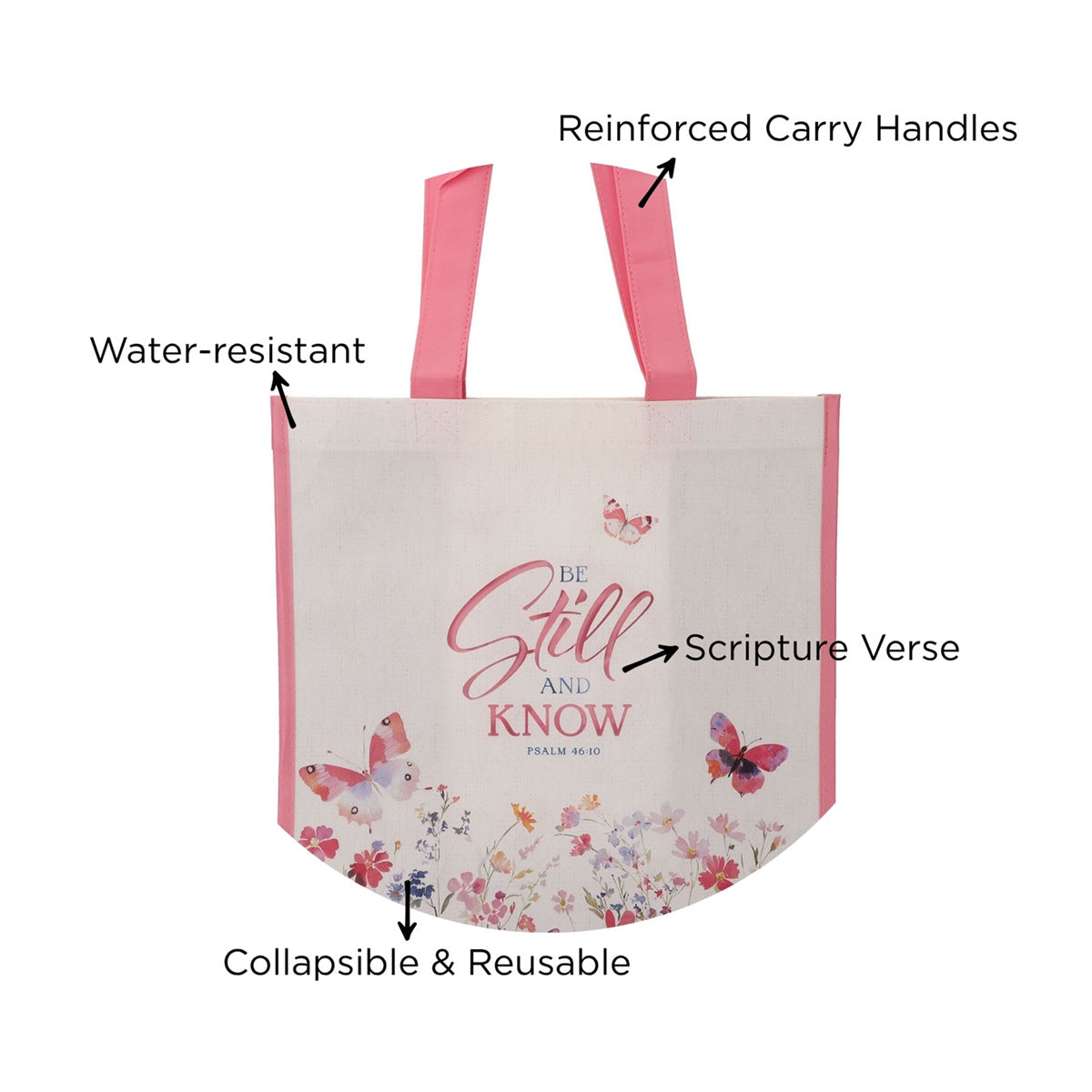 Be Still and Know Non-Woven Tote Bag
