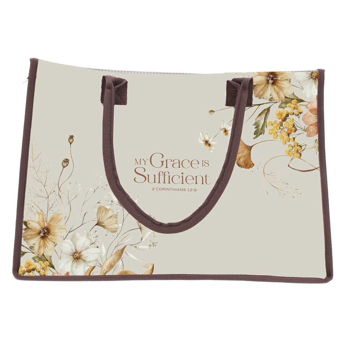 My Grace Is Sufficient Canvas Tote Bag