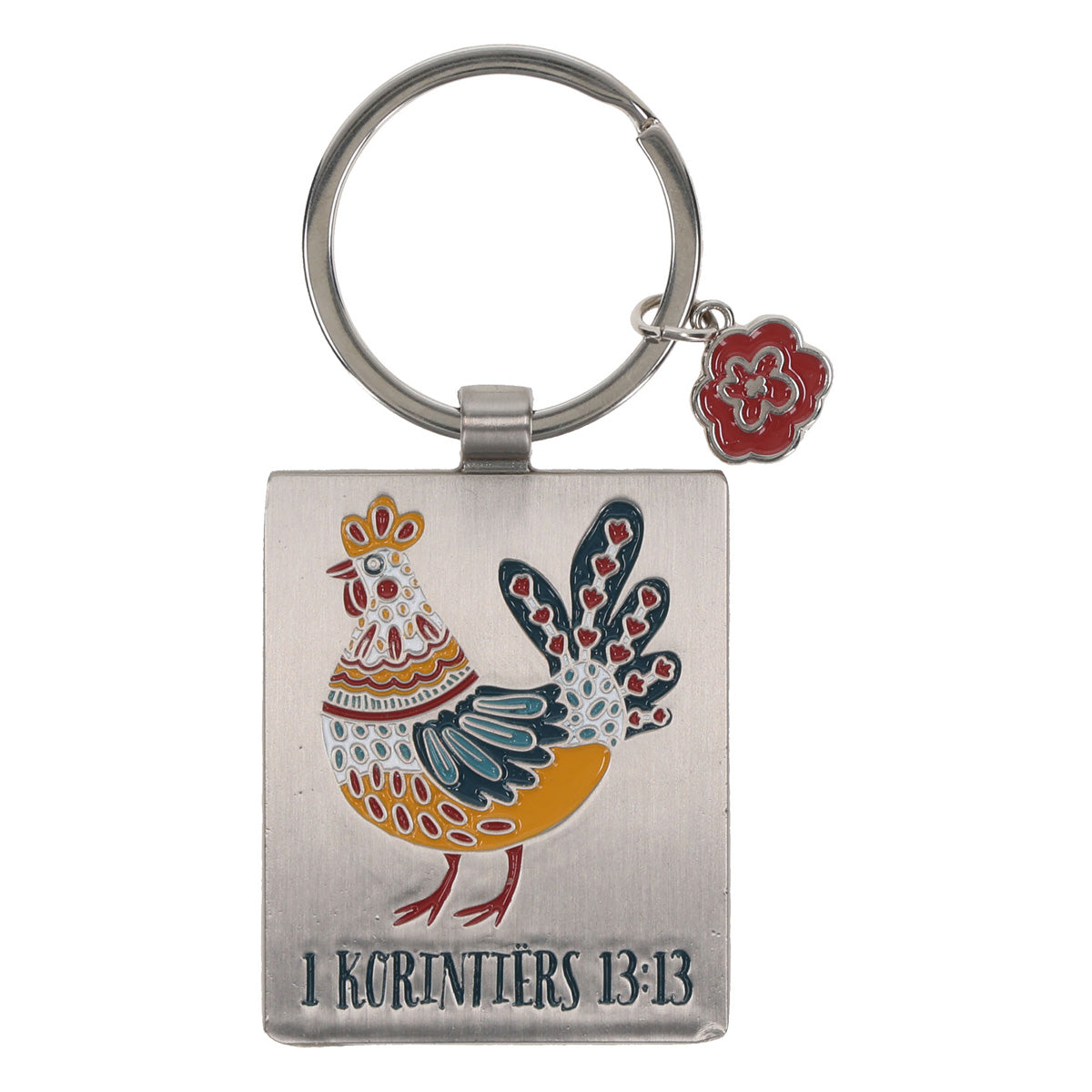 Geloof Hoop en Liefde Afrikaans Metal Keychain with Charm