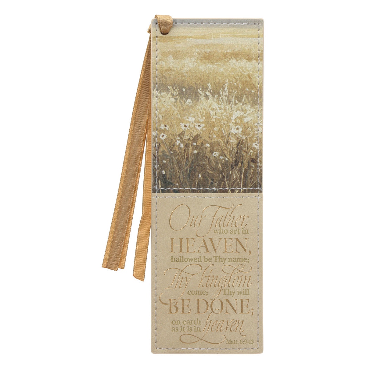 The Lord's Prayer Faux Leather Bookmark