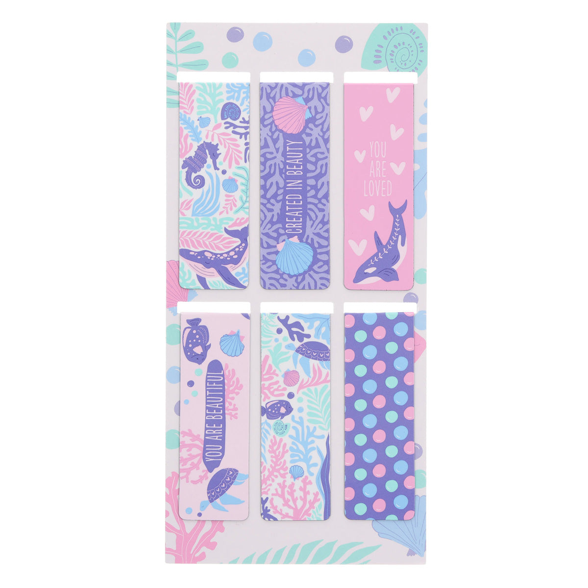 Ocean Six-Piece Magnetic Bookmark Set