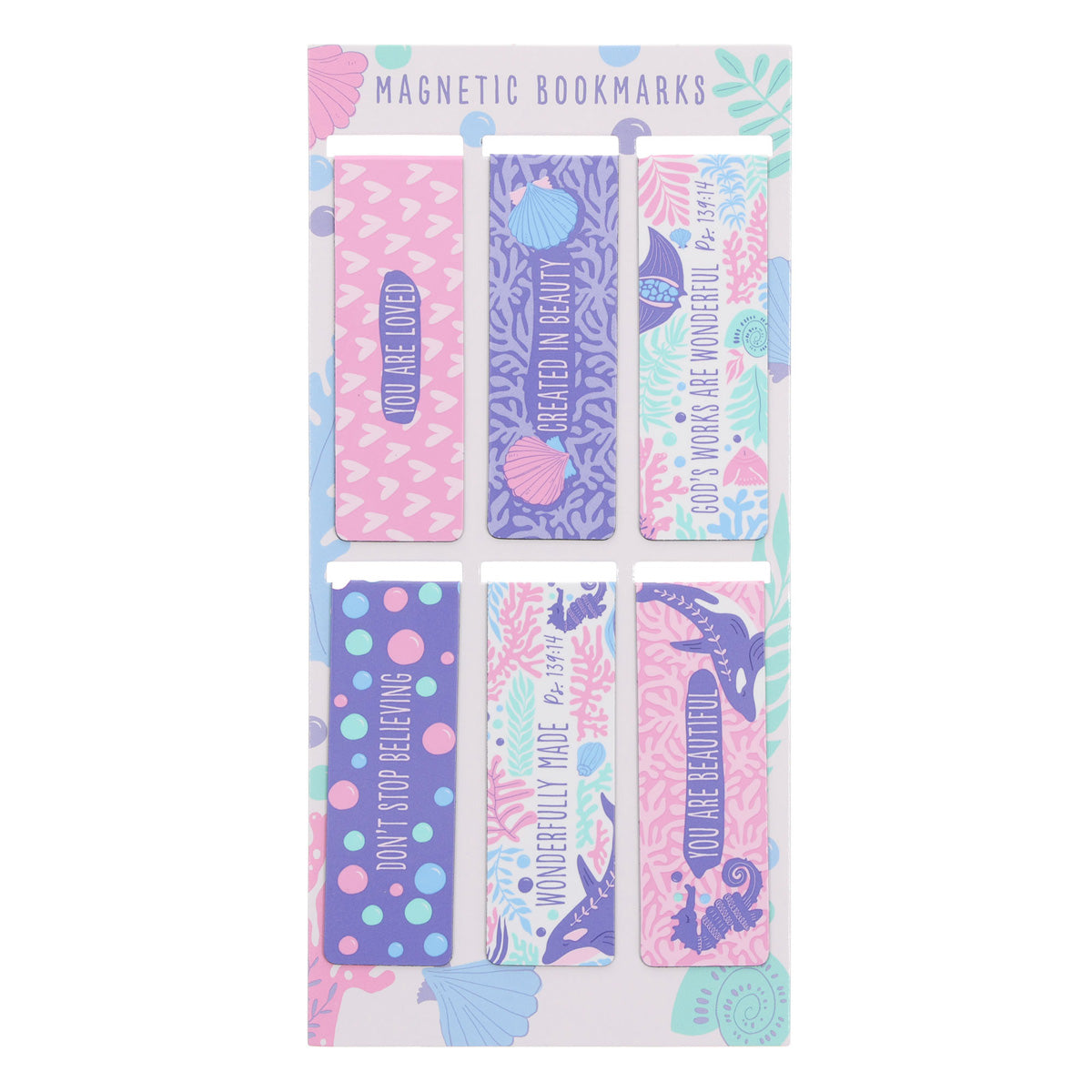 Ocean Six-Piece Magnetic Bookmark Set