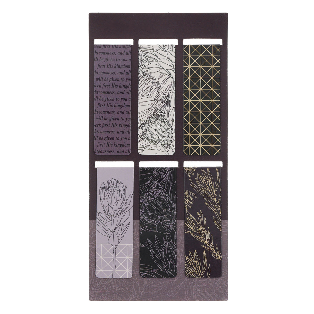 Seek First Six-Piece Magnetic Bookmark Set