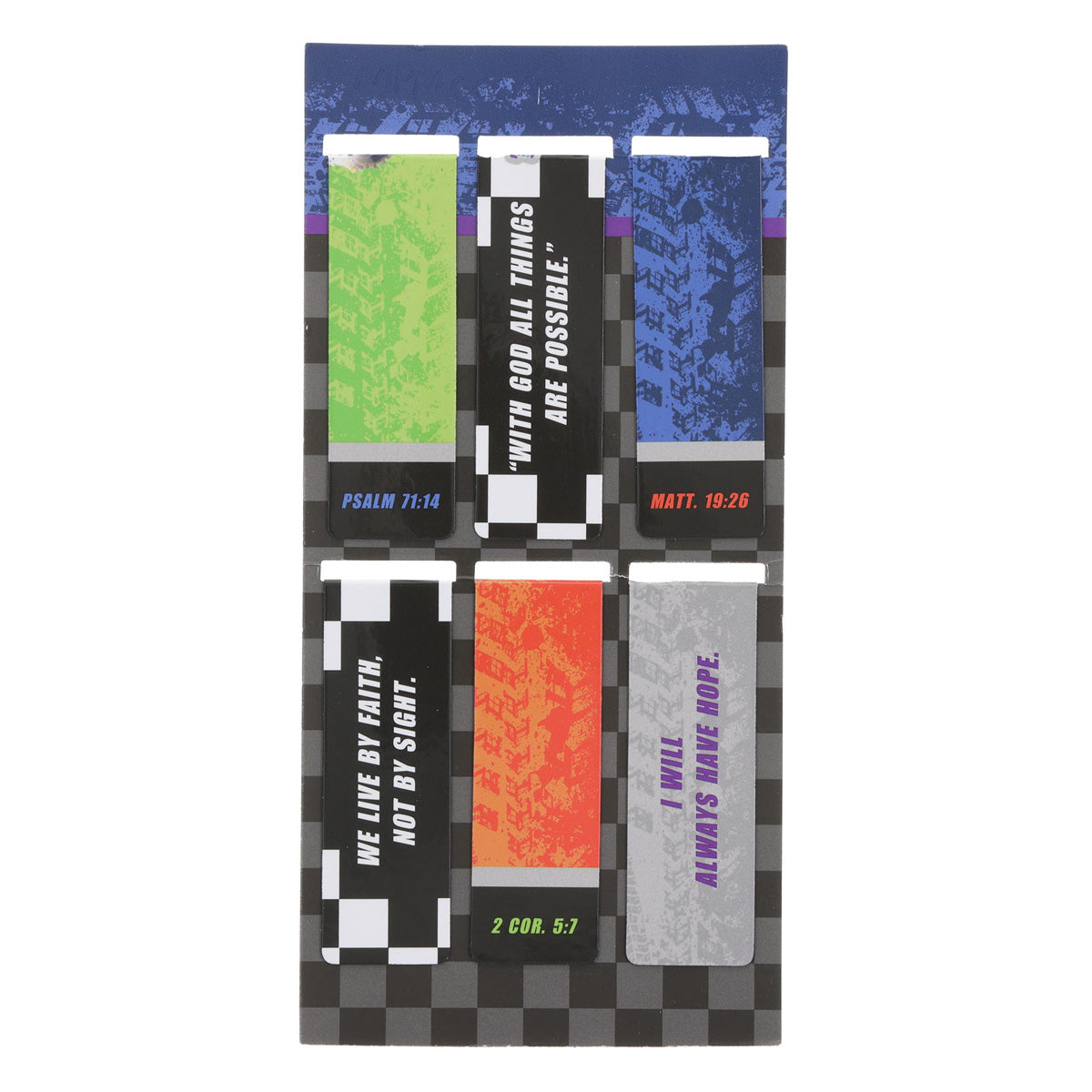 All Things Possible Six-Piece Magnetic Bookmark Set