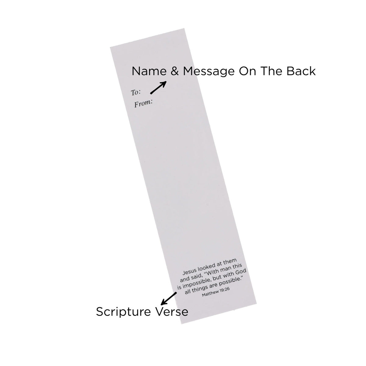 With God All Things Are Possible Ten-Piece Sunday School Bookmark Set