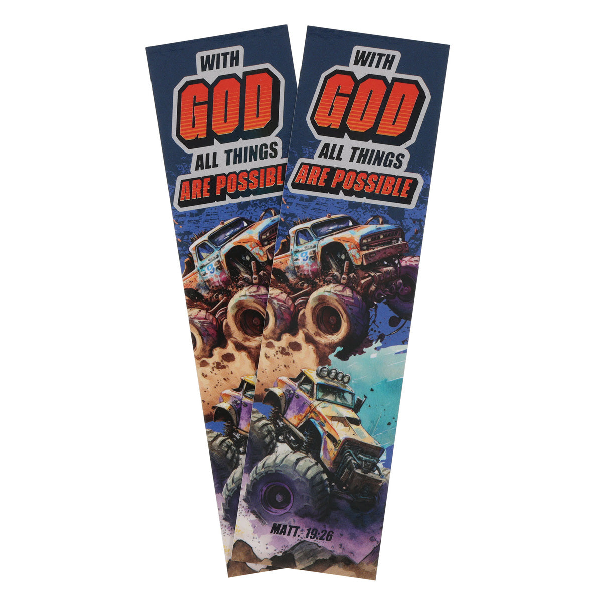 With God All Things Are Possible Ten-Piece Sunday School Bookmark Set