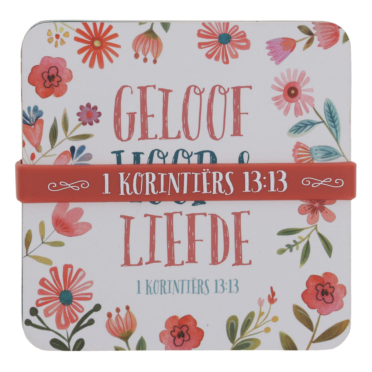 Geloof, Hoop en Liefde Afrikaans Four-Piece Coaster Set