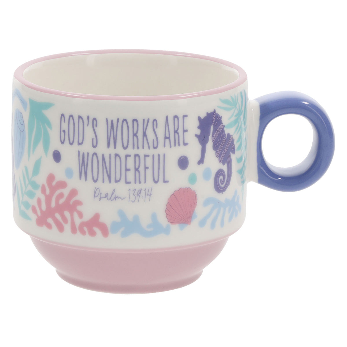 God's Works Are Wonderful Two-Piece Ceramic Mug Set
