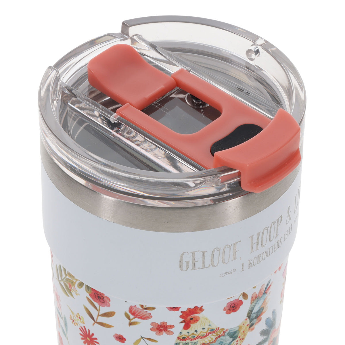 Geloof Hoop en Liefde Afrikaans Stainless Steel Travel Mug