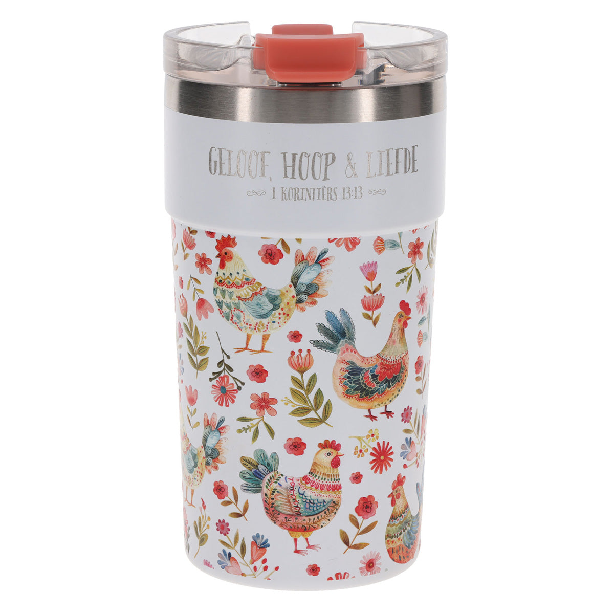 Geloof Hoop en Liefde Afrikaans Stainless Steel Travel Mug