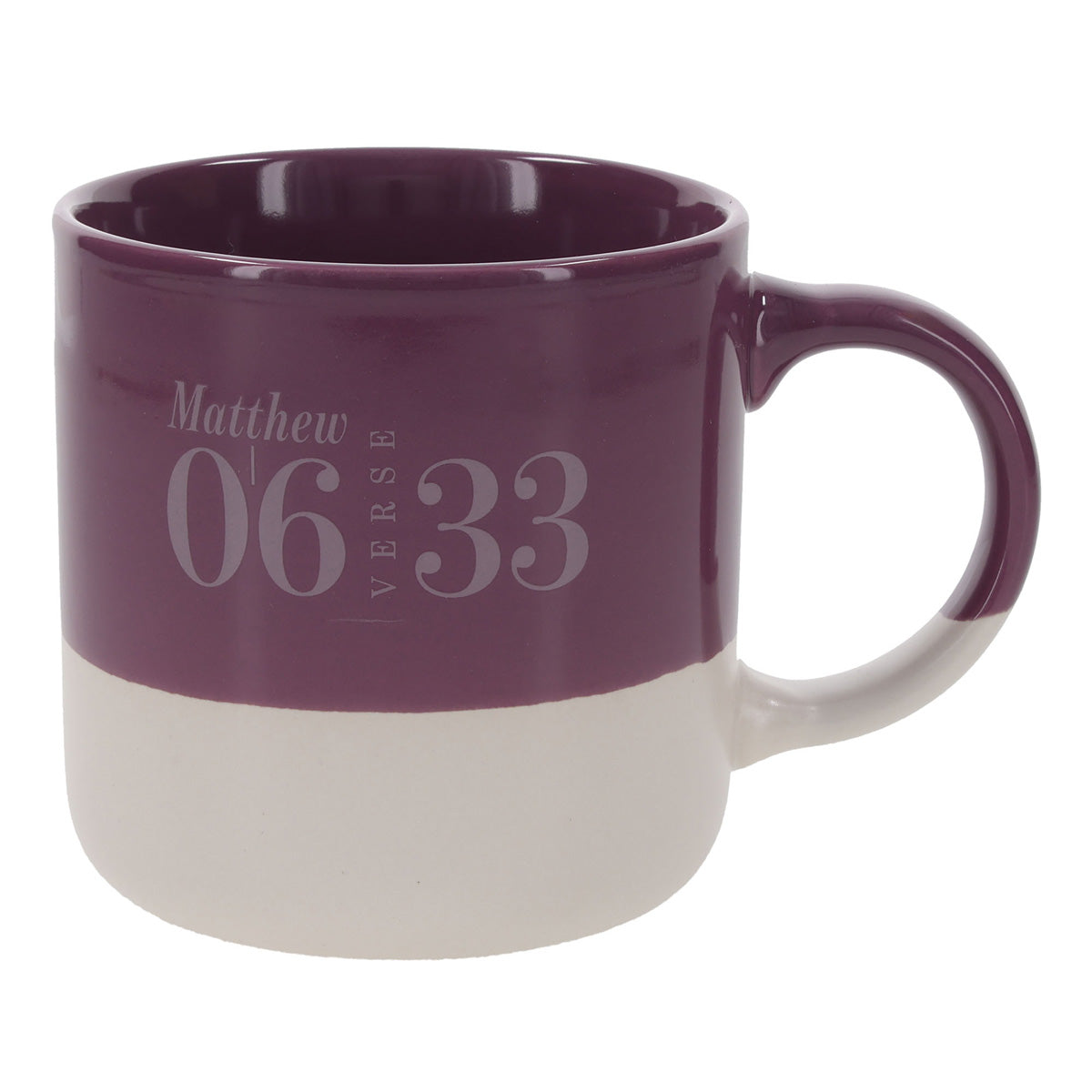 Seek First White and Purple Ceramic Mug