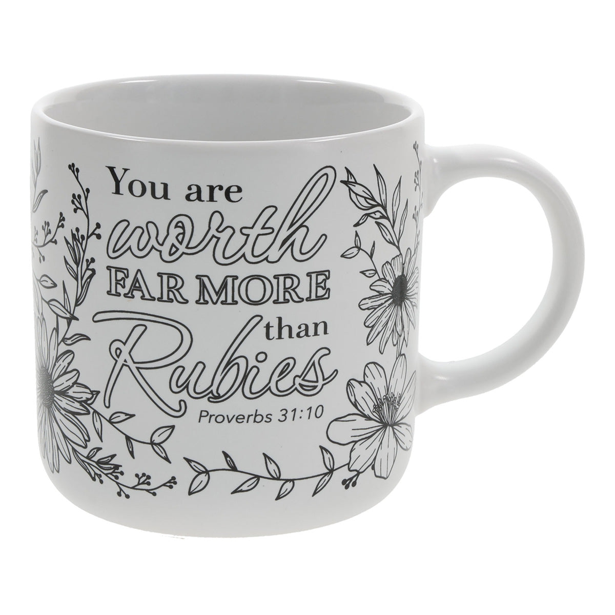 Worth Far More than Rubies Ceramic Coloring Mug