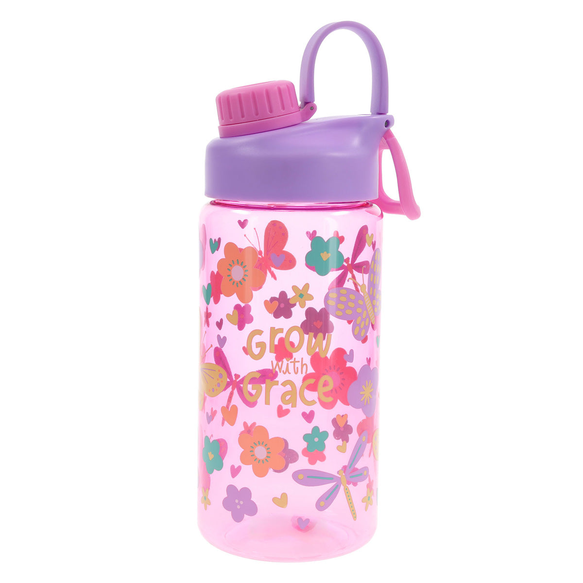 Grow with Grace Plastic Water Bottle