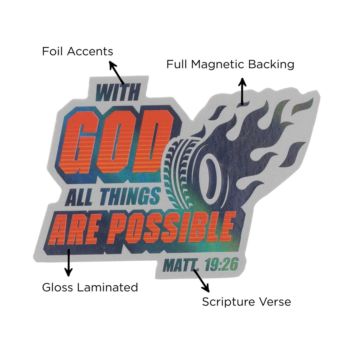 With God All Things Are Possible Magnet