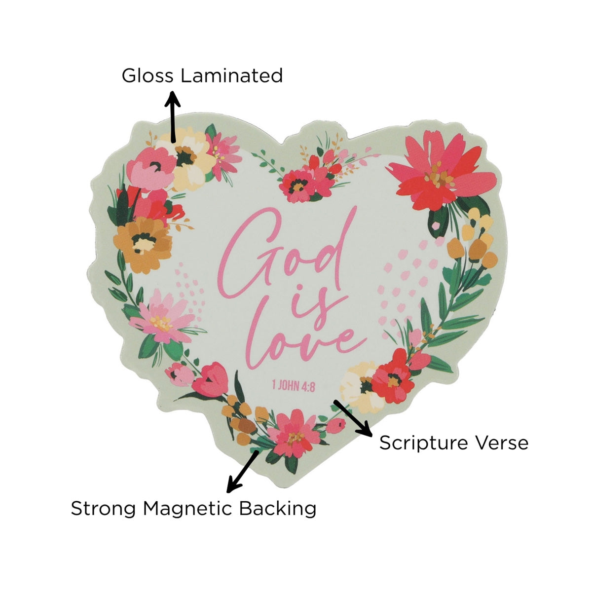 God Is Love Magnet with a Message