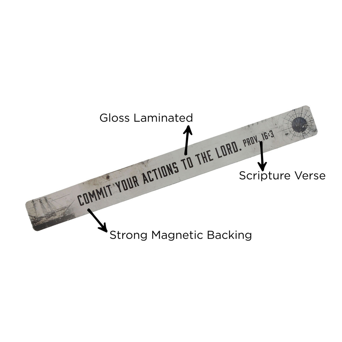 Commit Your Actions to the Lord Magnetic Strip