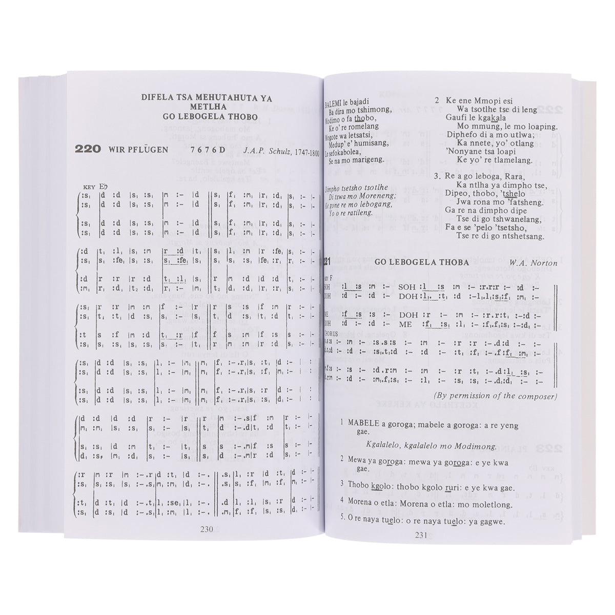 Anglican Setswana Hymnal with Tunes Tonic Solfa Edition (Paperback)