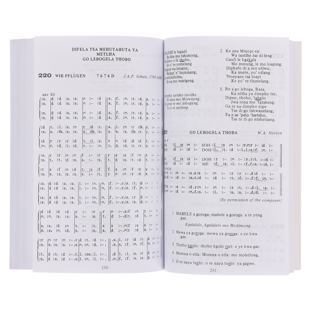 Anglican Setswana Hymnal with Tunes Tonic Solfa Edition (Paperback)