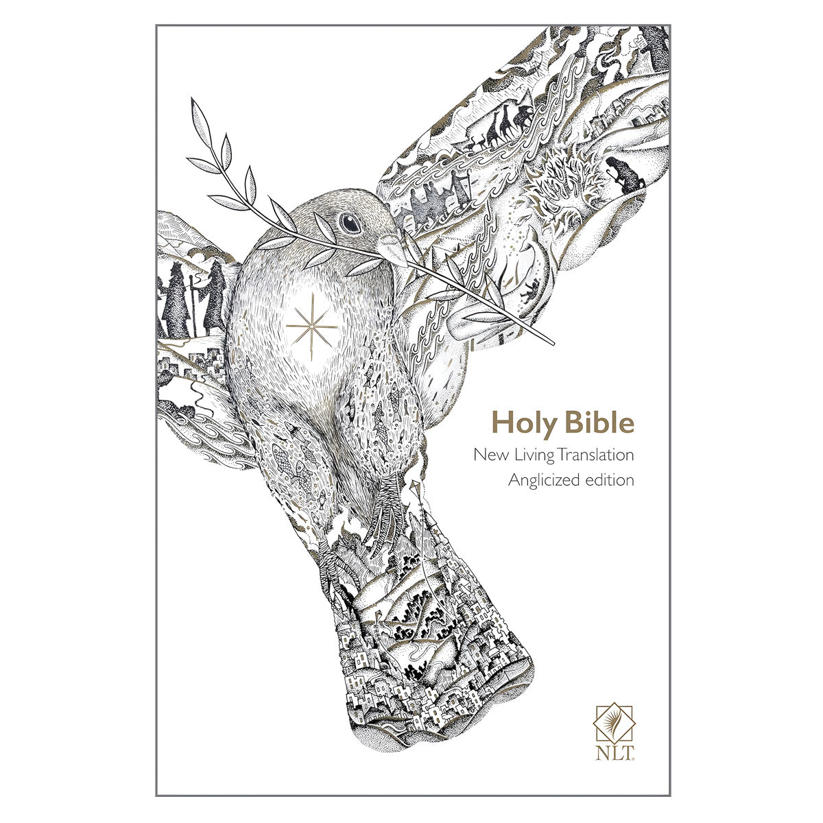 NLT Holy Bible, Anglicized Edition, Flexcover, White