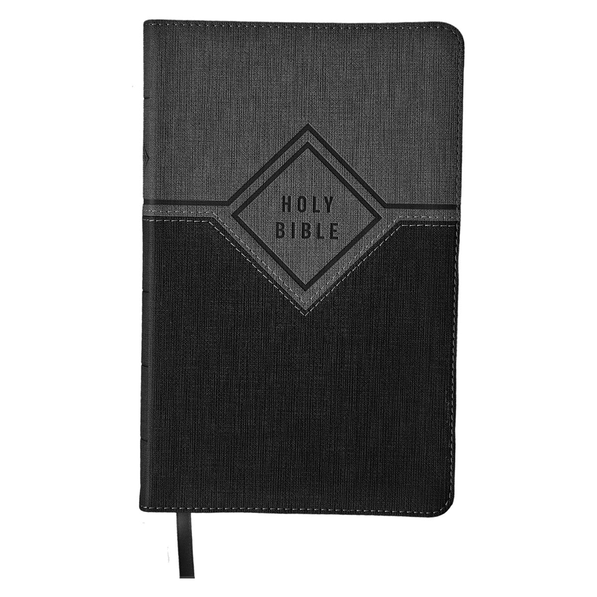NIV Black / Gray Imitation Leather Premium Gift Bible Red Letter Comfort Print