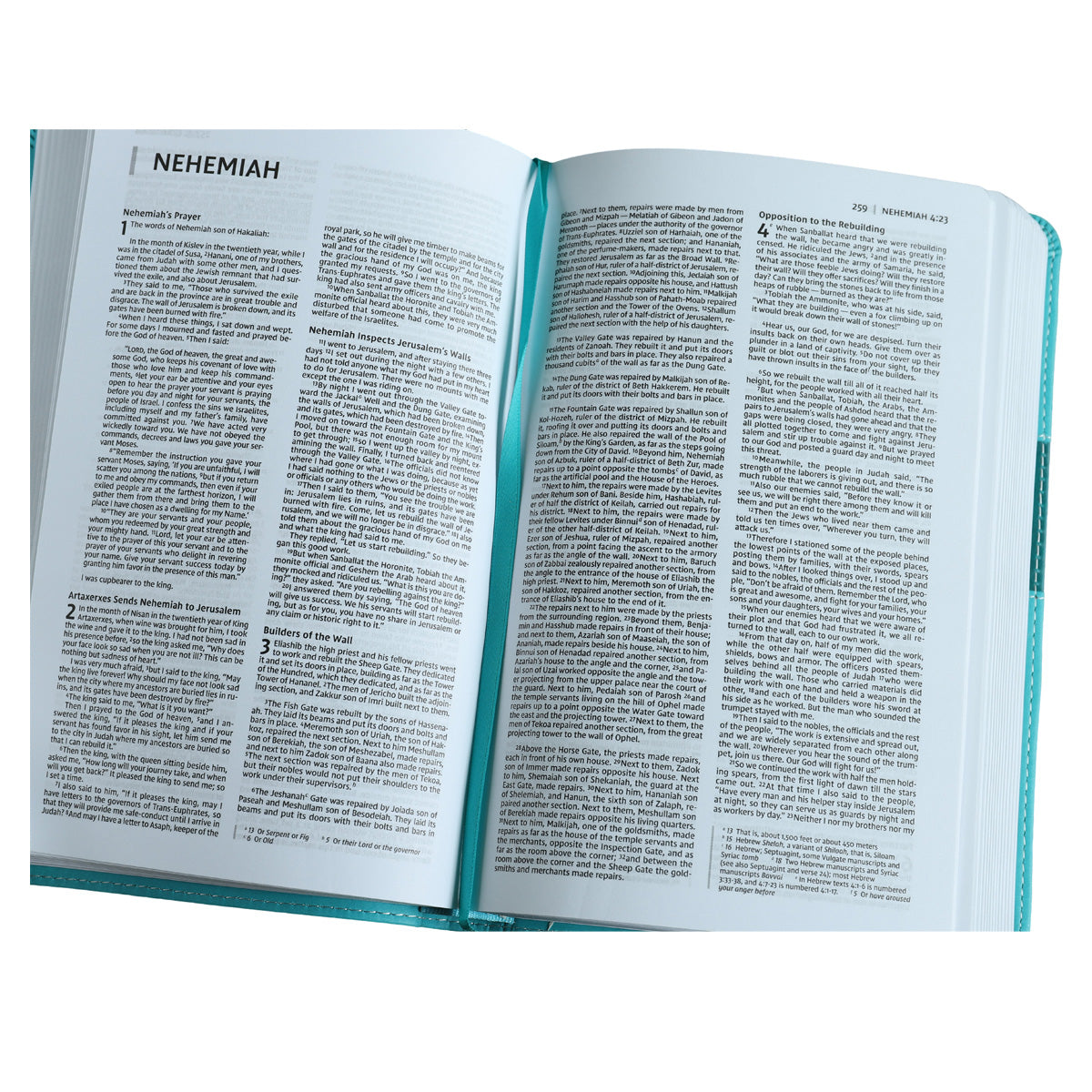 NIV Teal Imitation Leather Premium Gift Bible Red Letter Comfort Print