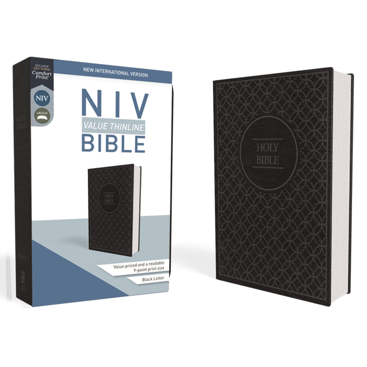 NIV Value Thinline Bib Gray / Black (Comfort Print)(Imitation Leather)