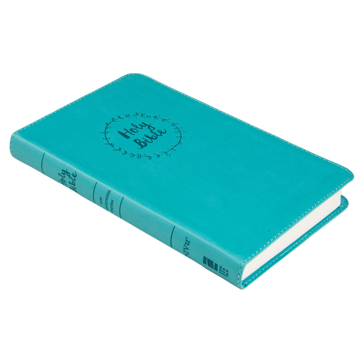 NIV Faux Leather Value Thinline Bible Teal Comfort Print