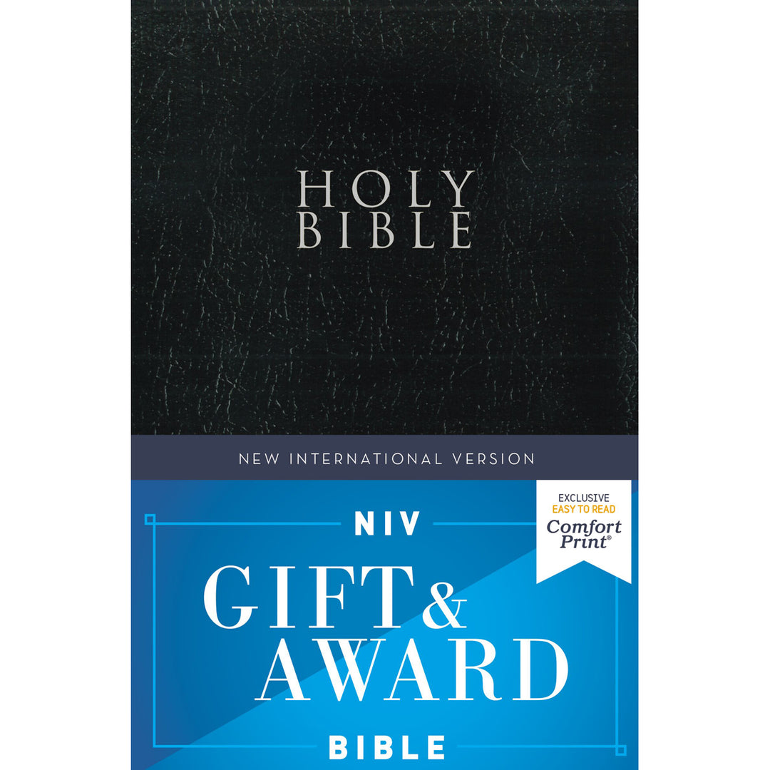 NIV Gift & Award Bible Red Letter Edition Black (Comfort Print)(Paperback)