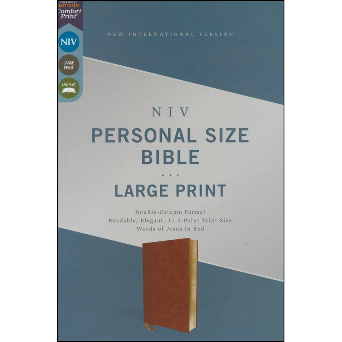 NIV Personal Size Bible Large Print Brown (Comfort Print)(Imitation Leather)