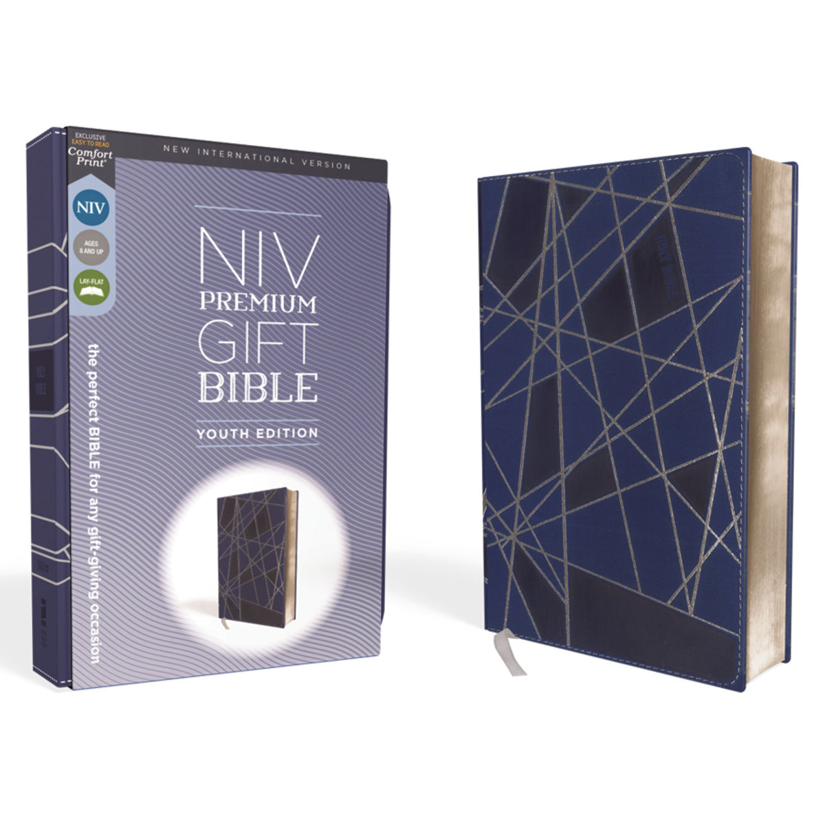 NIV Premium Gift Bible Youth Red Letter Blue (Comfort Print)(Imitation Leather)
