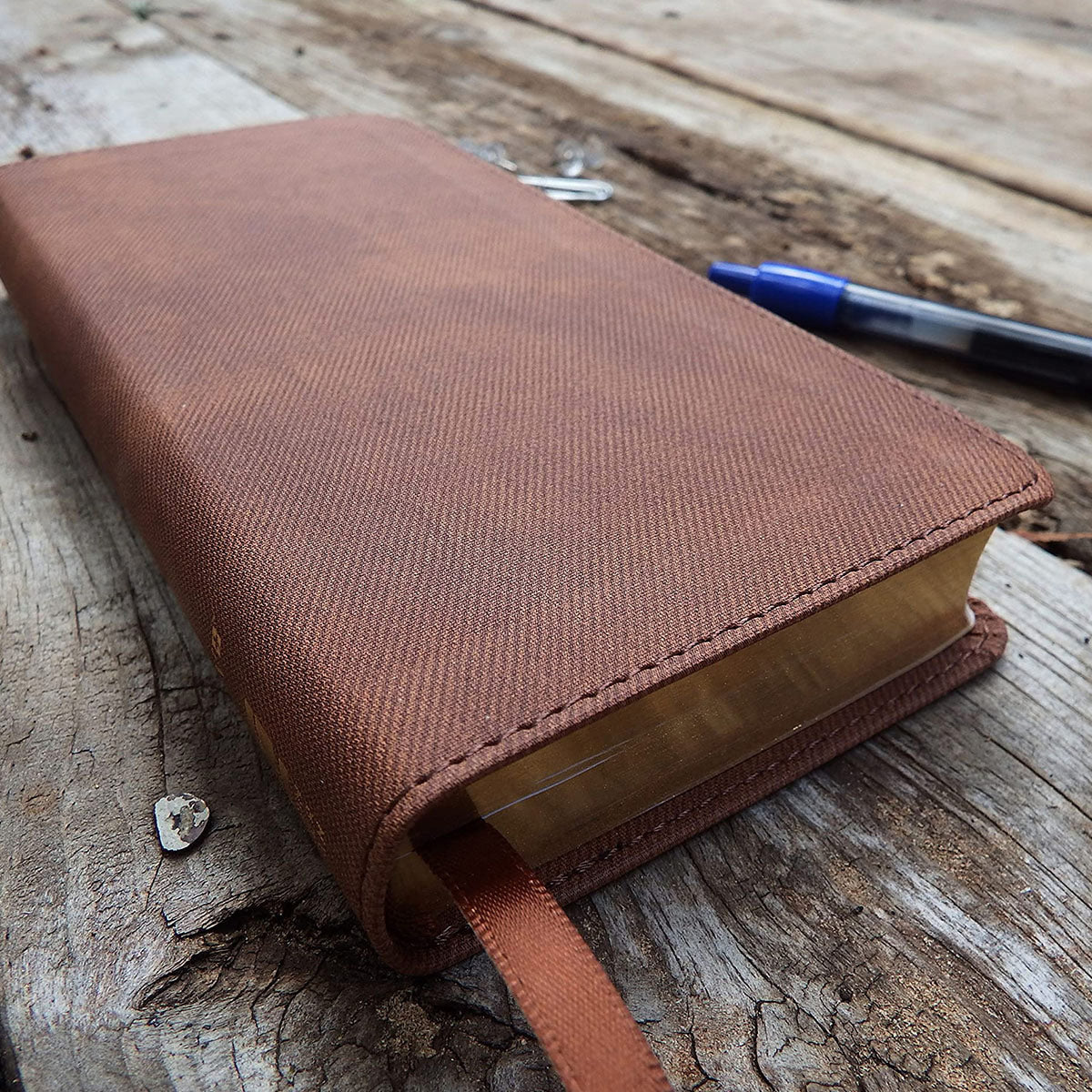 NIV Thinline Pocket Bible Red Letter Brown (Imitation Leather)