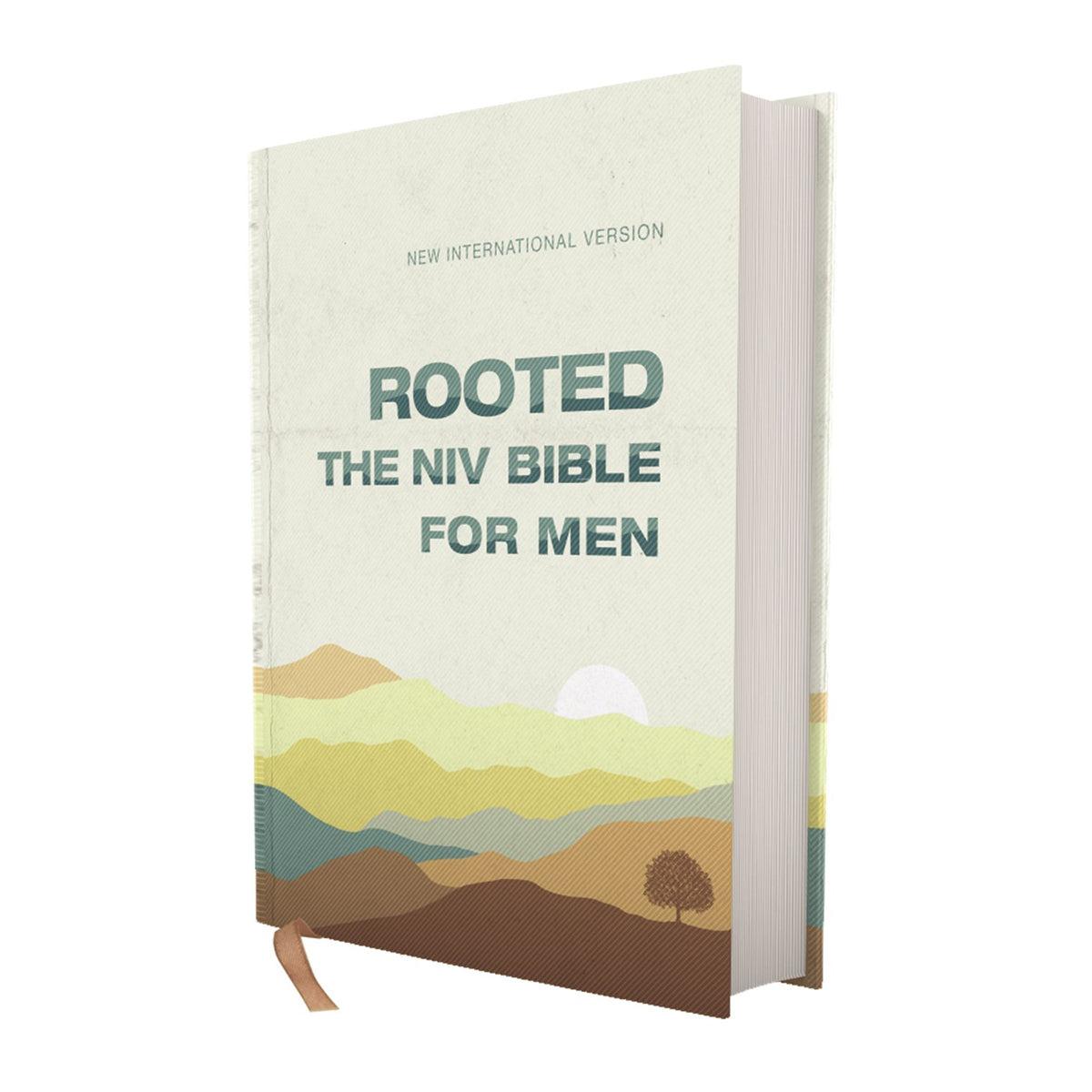 NIV Rooted Bible For Men Comfort Print Cream (Hardcover)