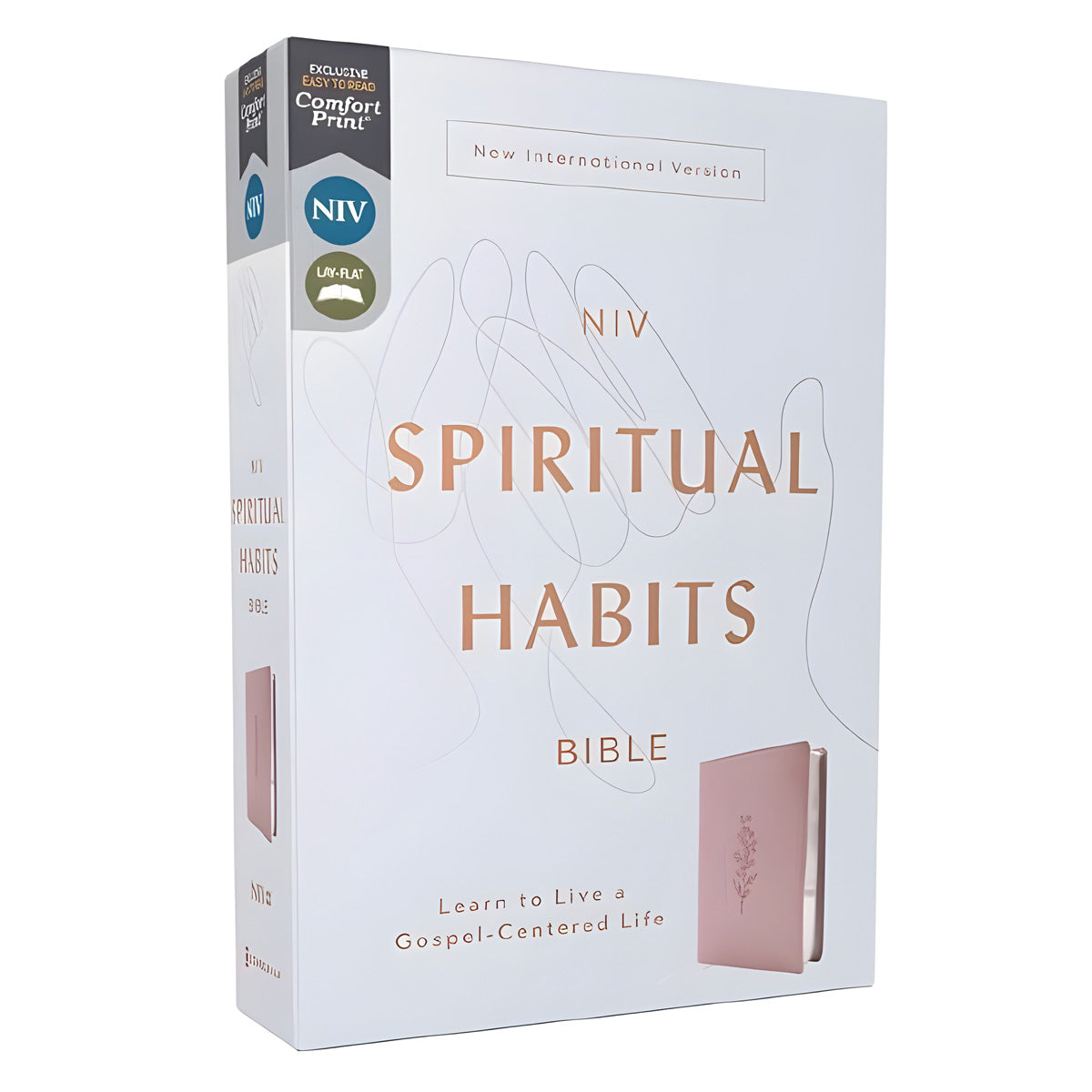 NIV Pink Imitation Leather Spiritual Habits Bible Comfort Print