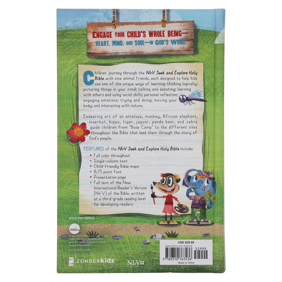 NIRV Hardcover Seek and Explore Holy Bible