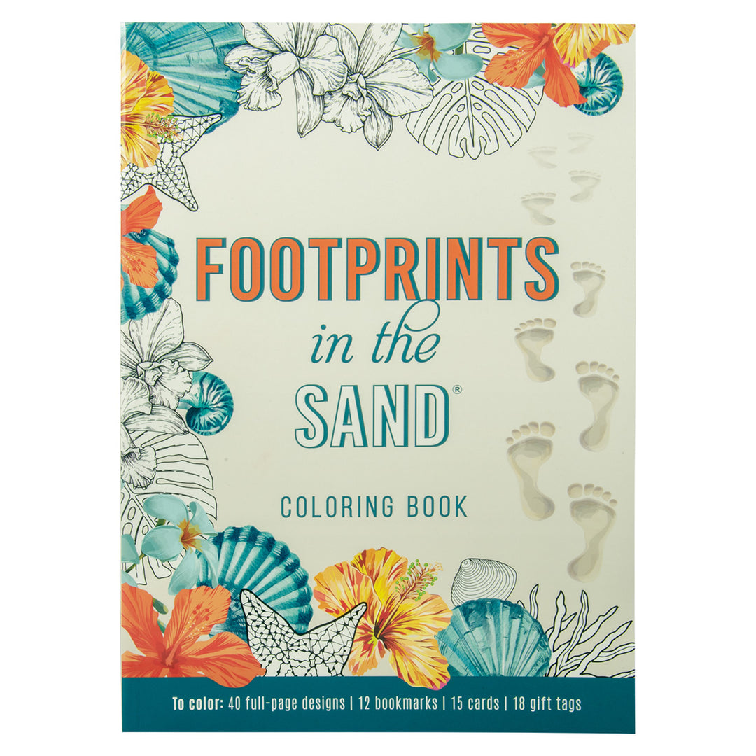 Footprints In The Sand Coloring Book (Paperback)