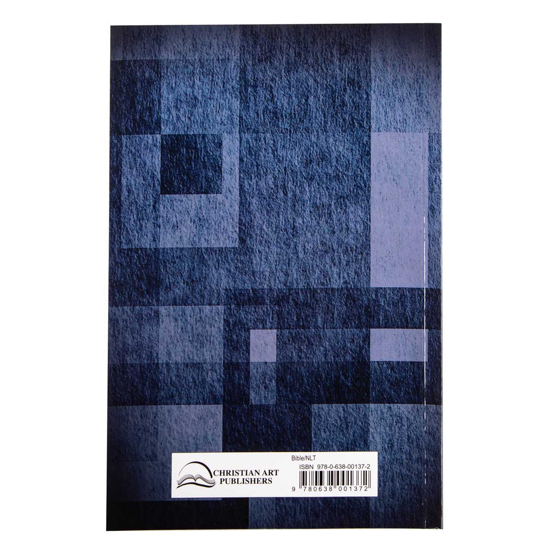NLT Blue Blocks Paperback Handy Size Bible