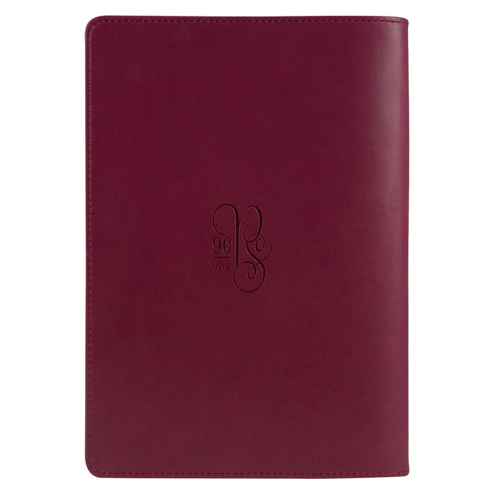 Sing To The Lord A New Song Faux Leather Journal With Zipped Closure - Psalms 96:1