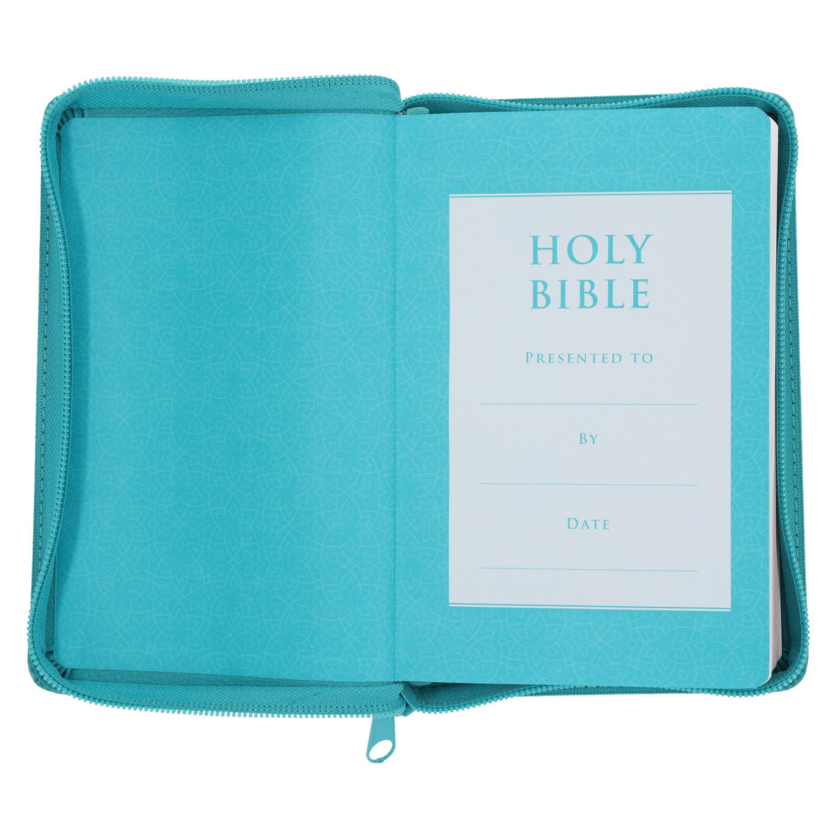 ESV Teal Faux Leather Compact Bible with Zip