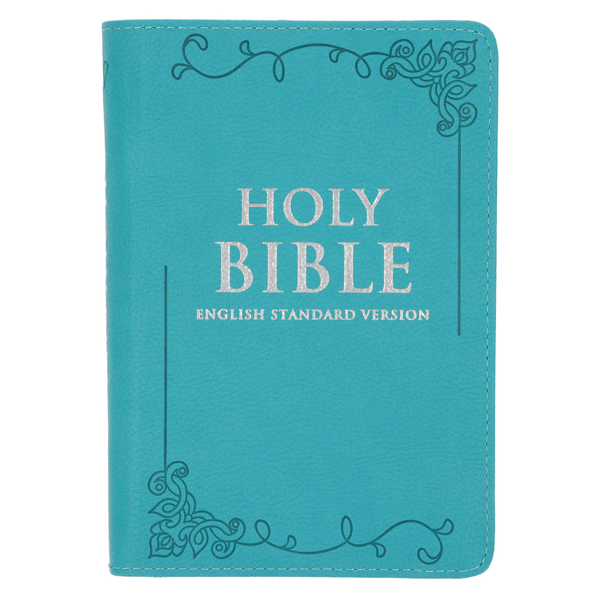 ESV Teal Faux Leather Compact Bible with Zip