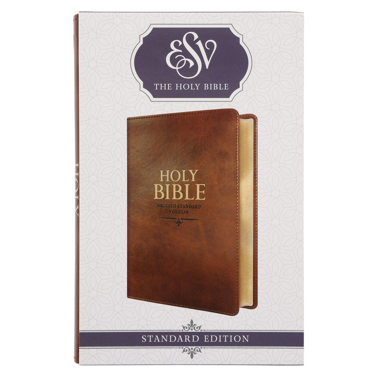 ESV Tan Brown Faux Leather Standard Bible